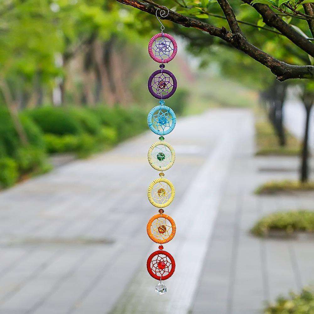 7 Chakra "Colorful Circles" Dream Catcher